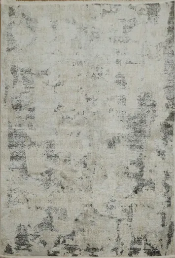 Contemporary Grey Rug with a Unique Abstract Pattern for Elegance 5x8