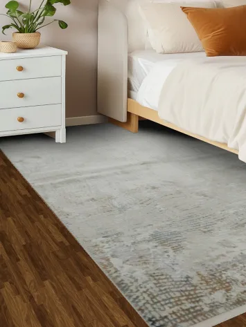 Elegant Vintage Distressed Rug for Sophisticated Interior Spaces 5x8