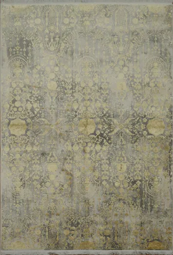 Vintage Distressed Floral Area Rug 5x8