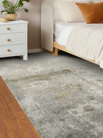 Sophisticated Distressed Gray Rug for a Timeless Look 5x8