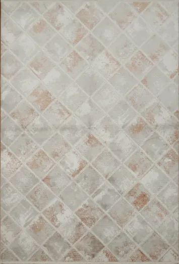 Modern Distressed Diamond Textured Rug for Elegant Spaces 5x8