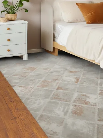 Modern Distressed Diamond Textured Rug for Elegant Spaces 5x8