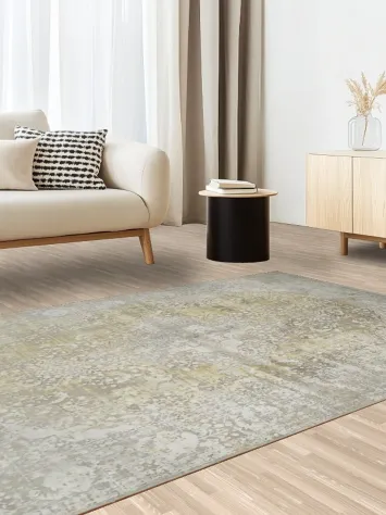 Elegant Neutral Tones Vintage Distressed Rug for Sophisticated Homes 5x8