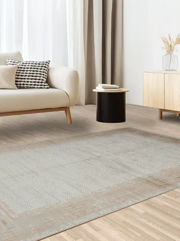 Sophisticated Neutral Rug Elevating Home Decor Ambiance 5x8