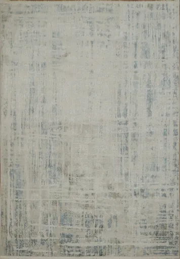 Elegant Abstract Area Rug with Subtle Blue Tones for Modern Spaces 5x8