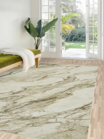 Sophisticated Marble Design Rug for Classy Interiors 6x10
