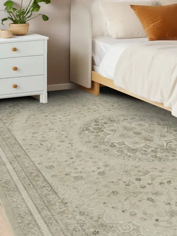 Sophisticated Neutral Toned Rug for a Soothing Atmosphere 6x10