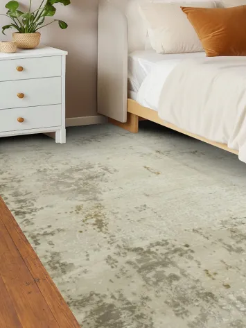 Contemporary Distressed Area Rug with Subtle Tones 6x10