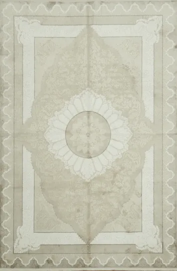 Stylish Gray and White Rug Ideal for Contemporary Home Decor 6x10