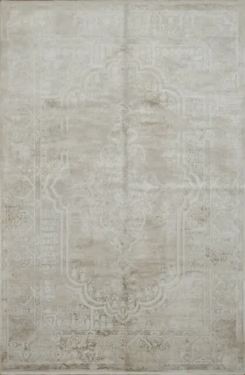 Ornate Beige Rug with Timeless Design for Sophisticated Spaces 6x10