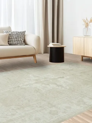 Timeless Beige Rug with Delicate Vintage Patterns for All Spaces 6x10