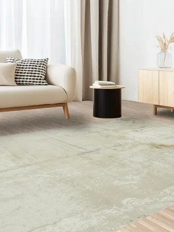 Chic Beige Marble Design Rug for Contemporary Interiors 6x10