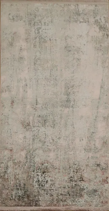 Contemporary Distressed Rug in Soft Earthy Shades 3x5