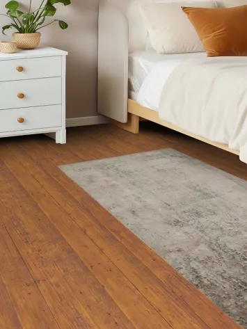 Contemporary Distressed Rug in Soft Earthy Shades 3x5