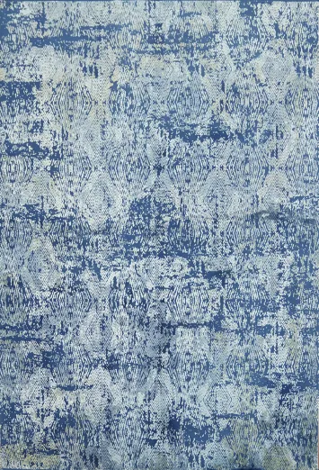 Elegant Blue Abstract Rug for Modern Living Spaces 5x8