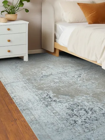 Sophisticated Distressed Style Rug for Modern Living Spaces 5x8