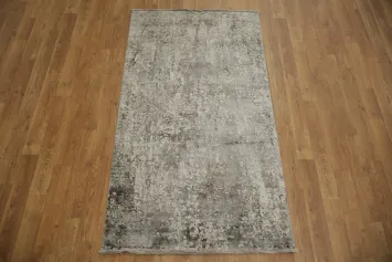 Stylish and Trendy Gray Rug with Vintage Appeal 3x5