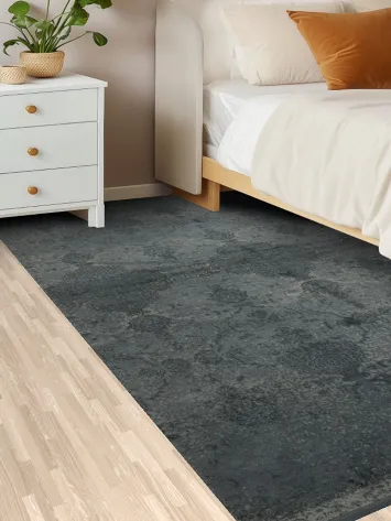 Timeless Antique Style Rug with Graceful Blue Patterns 5x8