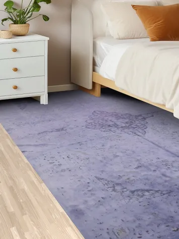 Sophisticated Purple Toned Rug to Enhance Home Interiors 5x8