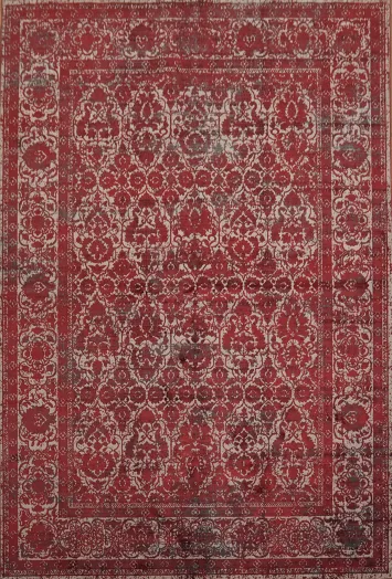Vintage-Style Red Area Rug Perfect for Classic Interiors 5x8
