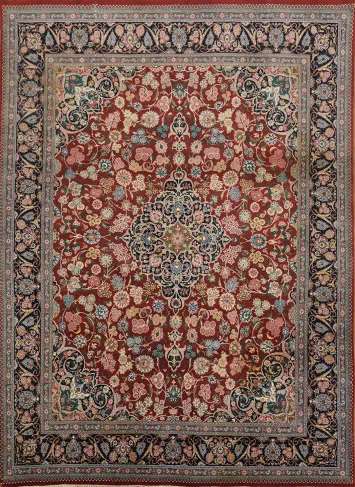 Premium Vegetables Dye Isfahan Persian Area Rug 8x11