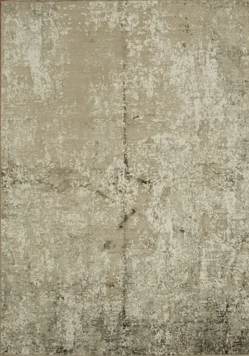 Vintage-inspired neutral rug with distressed elegant finish 5x8