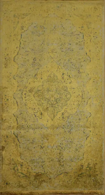 Luxury Golden Persian Rug for Timeless Home Decor 3x5