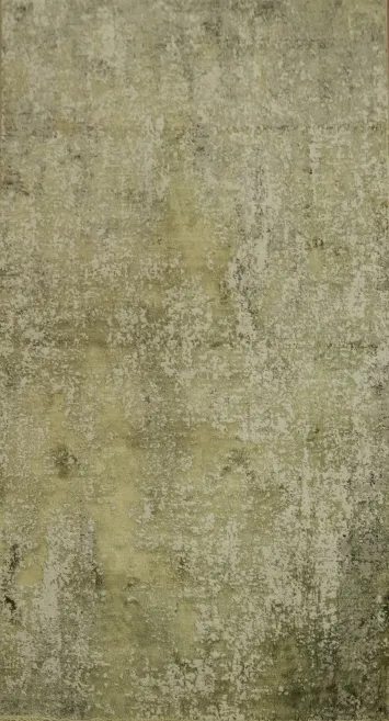 Organic Texture Rug with Soothing Green and Gray Hues