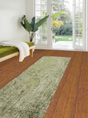 Versatile Green Rug to Enhance Your Contemporary Decor