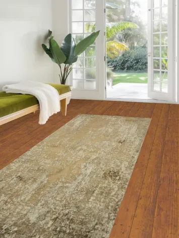 Elegant Natural-Toned Area Rug for a Warm Ambiance