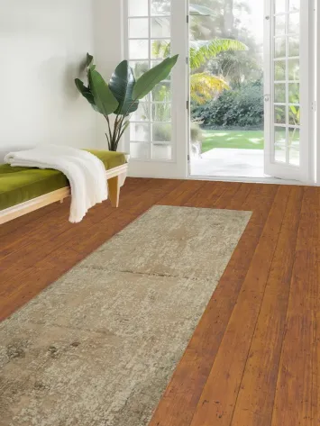 Abstract Turkish Runner Rug 3x10