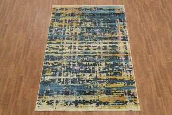 Abstract Artistry: Vibrant Modern Geometric Area Rug 6x9