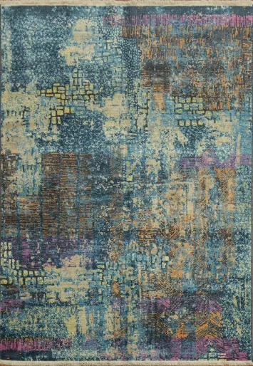 Urban Chic: Mosaic-Inspired Rug for Modern Interiors 6x9