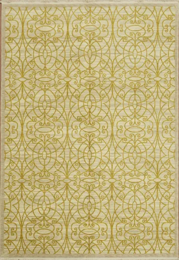 Luxurious Gold and Cream Rug to Elevate Your Home Decor 6x9