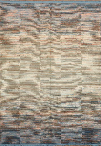 Contemporary Gradient Striped Rug for Cozy Interiors 6x9