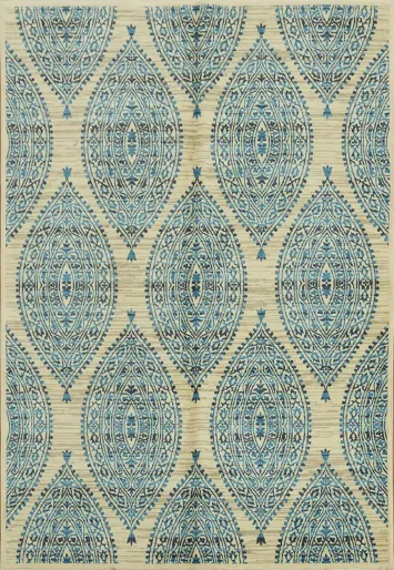 Timeless Blue Pattern Rug to Elevate Room Aesthetics 6x9