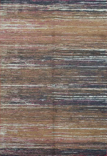 Textured Stripes in Earth Tones for a Warm Ambiance 6x9