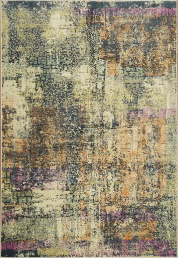 Modern Abstract Rug in Multicolor Blends for Vibrant Living Spaces 6x9