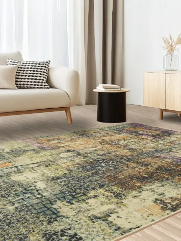 Modern Abstract Rug in Multicolor Blends for Vibrant Living Spaces 6x9