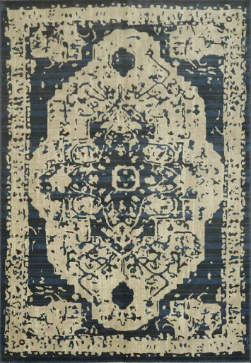 Turkish Vintage Inspired New Area Rug 6x9