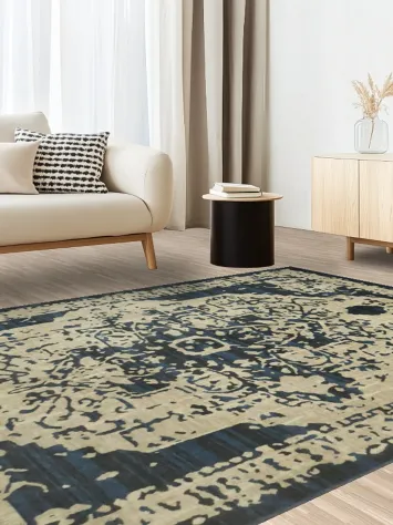 Turkish Vintage Inspired New Area Rug 6x9