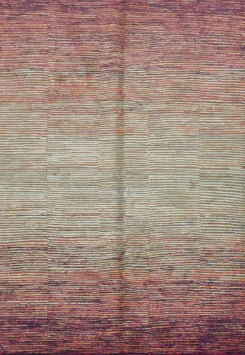 Gabbeh Design Turkish Area Rug 6x9