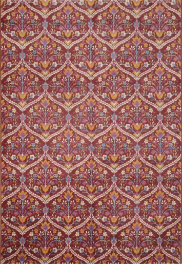 Damask Turkish Area Rug 6x9
