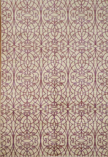 Modern Geometric Turkish Area Rug 6x9