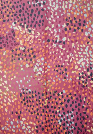 Vibrant Abstract Polka Dot Rug for Modern Living Rooms 6x9