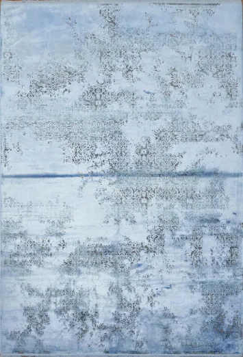 Elegant Cool Toned Rug for Contemporary Home Interiors 5x8