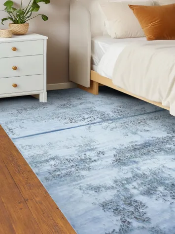 Elegant Cool Toned Rug for Contemporary Home Interiors 5x8