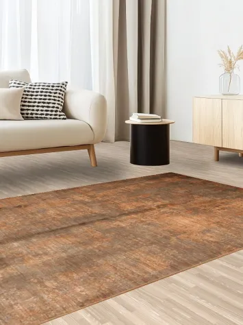 Contemporary Elegance: Organic Textured Rug with Natural Hues 5x8