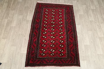 Geometric 4x7 Balouch Persian Area Rug