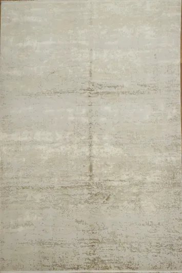 Elegant Minimalist Beige and  Champagne Rug for Modern Living Spaces 8x10